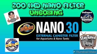 A filter for your nano tank up to 30 gallons