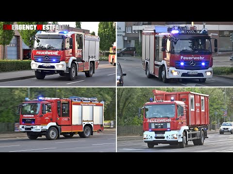 [Ankommende FFler - Gesamtwehralarm] Einsatzfahrten Feuerwehr Eschweiler zu Feuer-SOS