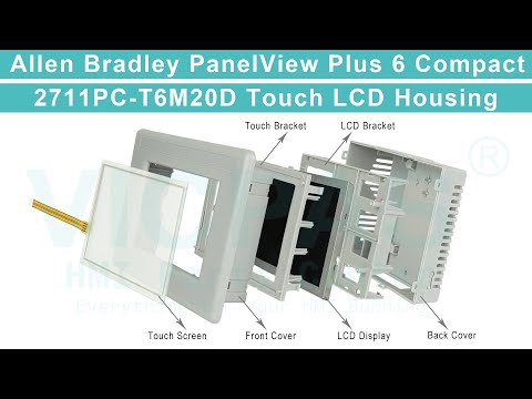 How to Repair 2711PC-T6M20D Allen Bradley PanelView Plus 6 Compact Touch LCD Housing?