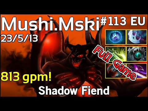 Mushi [Mski] Shadow Fiend - Dota 2 Full Game 7.17