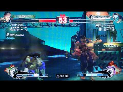 SSF4 AE 2012: GOTHAMUTE (Ryu) vs garigarimoyashi (Vega)
