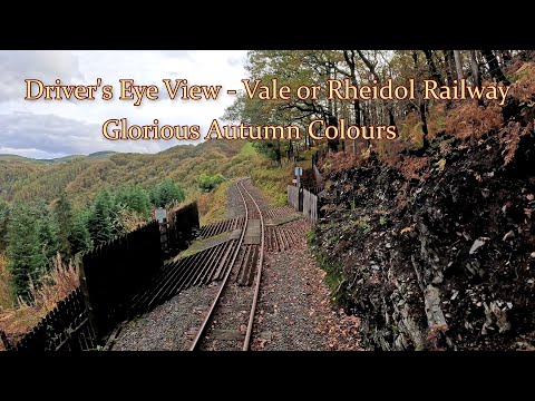 Driver's Eye View (Wales) - Vale of Rheiedol Railway in Autumn – Aberystwyth to Devil's Bridge - 4K