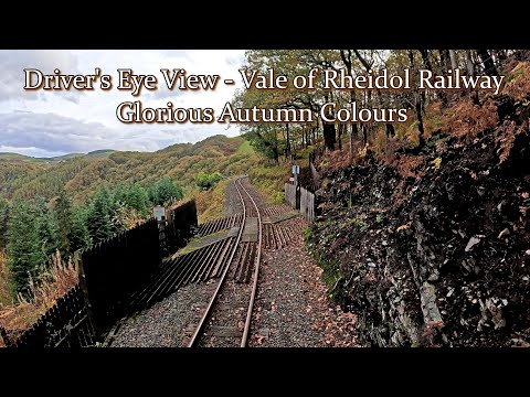 Driver's Eye View (Wales) - Vale of Rheidol Railway in Autumn – Aberystwyth to Devil's Bridge - 4K