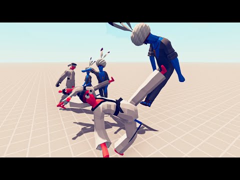 TRIO KICKBOXER Vs CUSTOM UNIT - TABS Totally Accurate Battle Simulator - 🔥 🔥