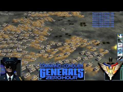 USA Boss | 1vs7 China Team | Tank & Infantry & Nuke | Command & Conquer Generals Zero Hour