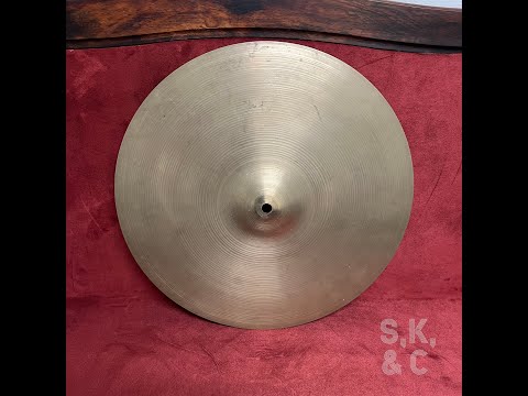 Vintage Early 60’s Zildjian 15” Avedis 60’s Stamp Single Hi-hat Cymbal (994g)