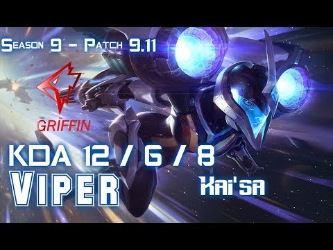 GRF Viper KAI'SA vs LUCIAN ADC - Patch 9.11 KR Ranked