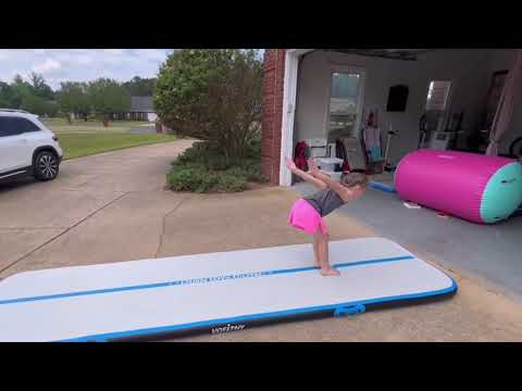 VOFiTNY All Purpose Gymnastics Mat 6 6 10 13 16 20 ft Sturdy Inflatable Tumble Track fo
