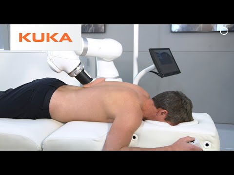 The Finalists of the KUKA Innovation Award 2019: Team iYU Pro, robot for personalized massages
