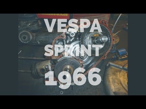 opened 1966 vespa SPRINT VELOCE 150 engine | rotary valve TUNING 1/2 | FMP-Solid PASSion |