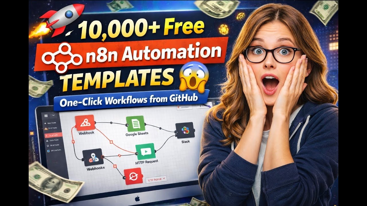 🚀 10,000+ Free n8n Automation Templates 😱 (One-Click Workflows from GitHub)