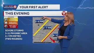 New timeline released for Kansas City's severe thunderstorms Friday