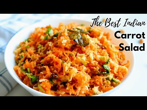 The Best Indian Carrot Salad - Maharashtrian Gajarchi Koshimbir