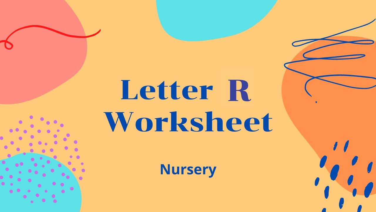 Letter R Worksheet – Nursery