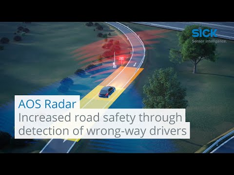 AOS Radar: Increased road safety through early detection of wrong-way drivers