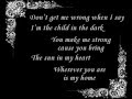 Reflexion - Child In Dark (lyrics) 