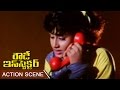 Vijayasanthi Best Action Scene Rowdy Inspector Telug Movie Balakrishna Vijayasanthi