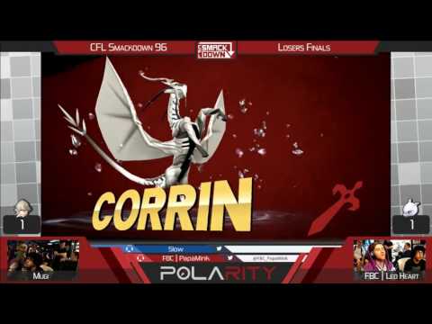 CFL Smackdown 96 WiiU - FBC LeoHeart (Mewtwo, Falcon) vs Mugi (Corrin) - Losers Finals