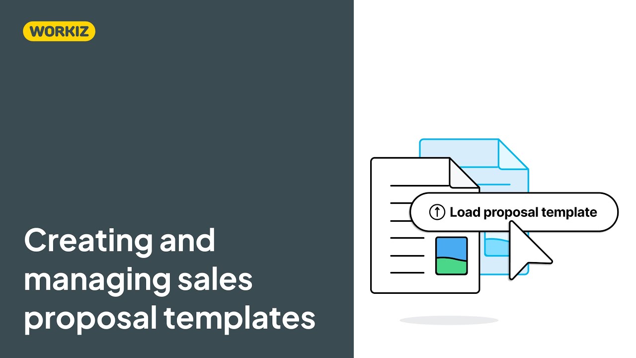 Creating and managing sales proposal templates