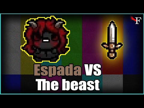 GANHANDO DO THE BEAST SÓ DE ESPADINHA - THE BINDING OF ISAAC REPENTANCE - #358 PTBR