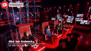 Alice Van Eesbeeck &quot;Le vent nous portera&quot; by Noir Désir | The Voice Belgique 2021
