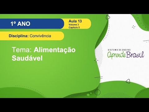 1º ano – Convivência – Vol 3 – Aula 13 – Alimentação Saudável