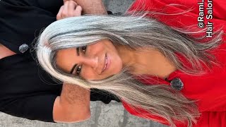 ✨ Grey Hair = Natural Silver Platinum ✨