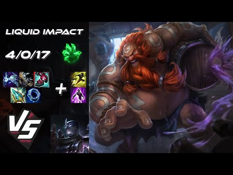 Team Liquid Impact TOP Gragas vs Shen - NA Grandmaster Patch 25.S2.7