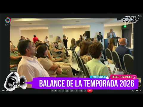 CONFERENCIA SOBRE EL BALANCE DE TEMPORADA DE VILLA CARLOS PAZ