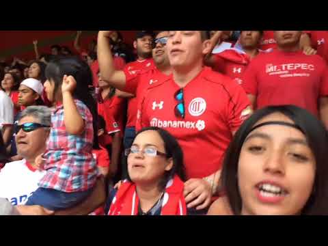 "Hinchada Roja. (Toluca)" Barra: La Perra Brava &bull; Club: Toluca