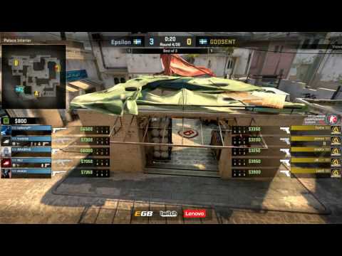 CS:GO Minor Championship EUROPE (Playoff) Epsilon vs Godsent-  map 3 (Mirage)