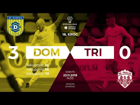 18.krog: Domžale - Triglav 3:0 ; Prva liga Telekom Slovenije 2019/2020