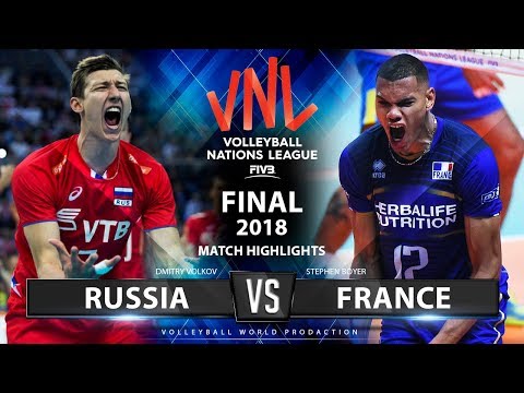 Russia v France | Final VNL 2018 | Match Highlights