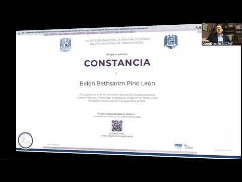 Sesión 10 del  4º Seminario Internacional Interdisciplinario de Cuidados Paliativos y Tanatología.