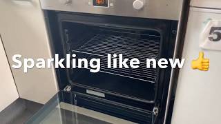 Oven cleaning process
