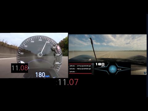 Bugatti Chiron SS Vs Hennessey Venom F5 0-250 mph Acceleration Comparison Part 2