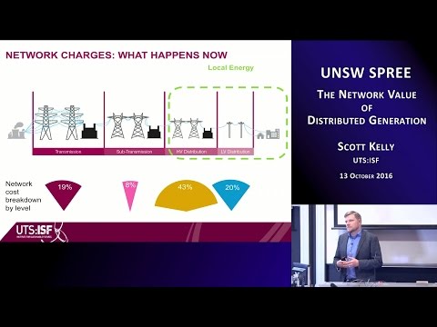 UNSW SPREE 201610-13 Scott Kelly - Network Value of Distributed Generation