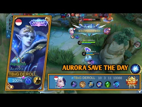 AURORA SAVE THE DAY || MOBILE LEGENDS