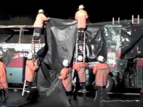 Busbrand auf der A2 bei Hannover