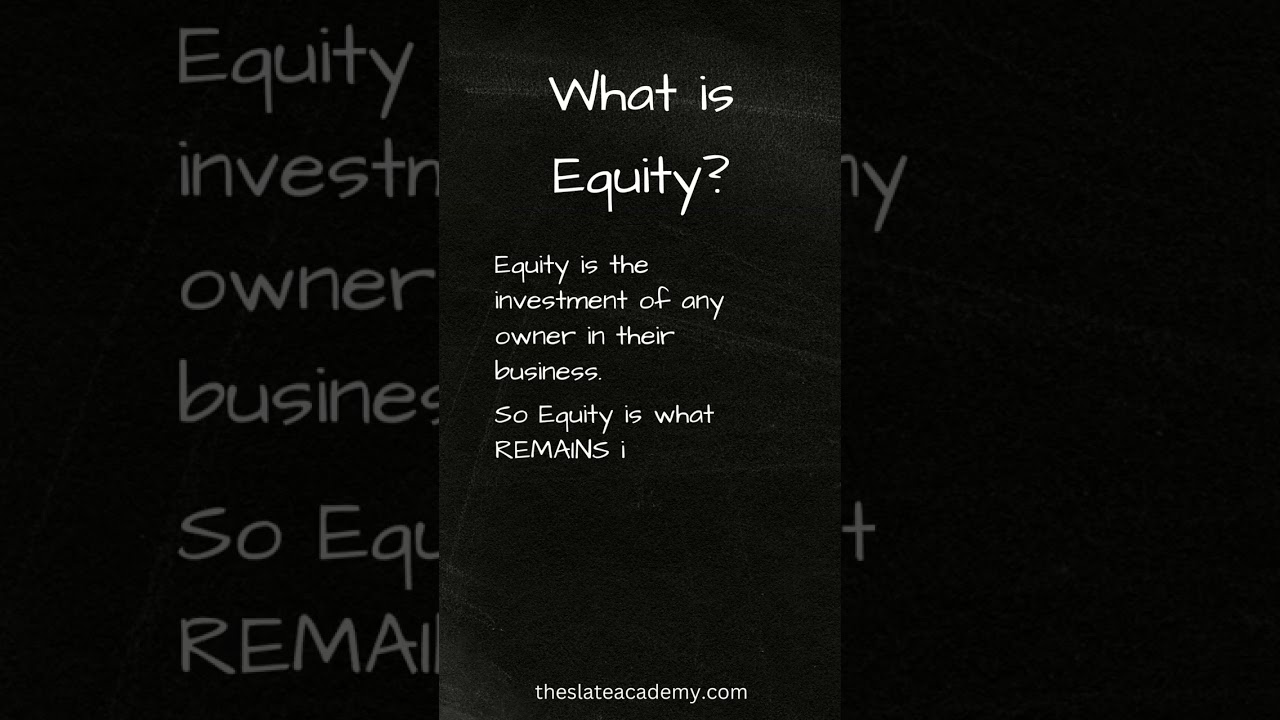 What is Equity?