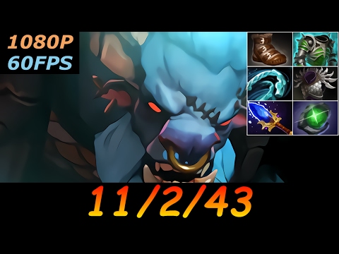 Dota 2 Spirit Breaker Pro 11/2/43 (Kills/Deaths/Assists) Top MMR 453 GPM Ranked Full Gameplay