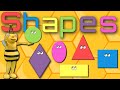 Shapes Song For Kids Bee Bee The Bee Learn Shapes Fun Easy