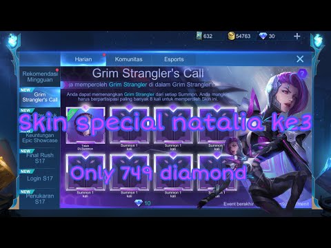 Natalia gameplay part 1 | review skin Natalia grim strangler