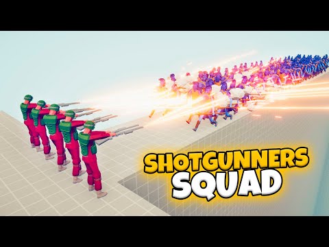 SHOTGUNNERS SQUAD DEFENDS THE BRIDGE VS EVERY FACTION (CUSTOM) | TABS MODDED GAMEPLAY