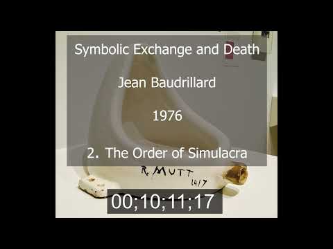 Symbolic Exchange and Death 2_6 The Order of Simulacra - Jean Baudrillard - 1976