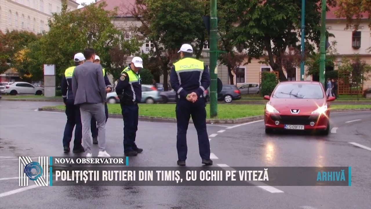 Polițiștii rutieri din Timiș, cu ochii pe viteză
