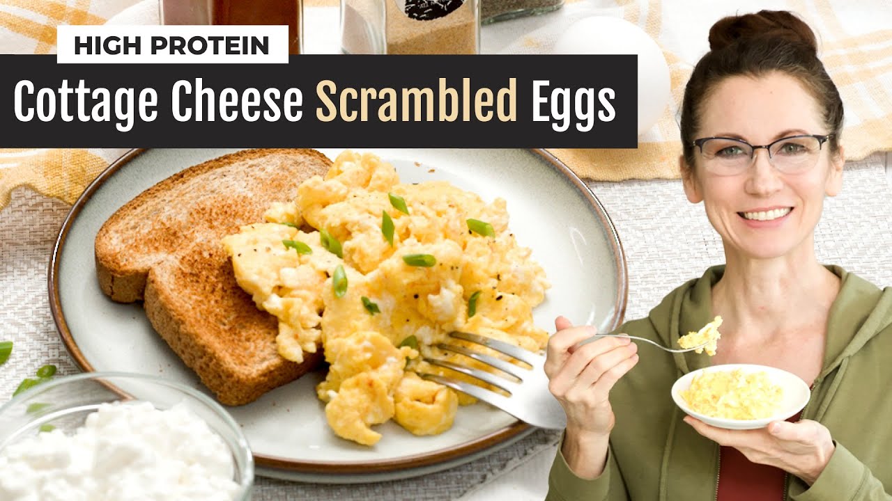 Cottage Cheese and Eggs | Fluffy, Scrambled with 17 Grams of Protein