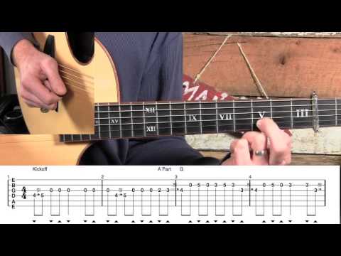 How to Play Black Mountain Rag- Online Guitar Lesson in A!
