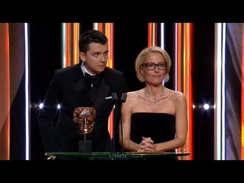 Asa Butterfield and Gillian Anderson at the 2020 BAFTA’s