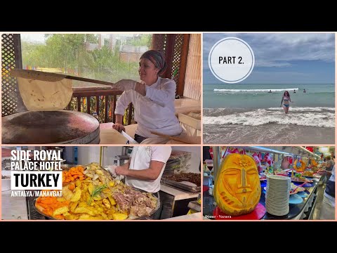 Side Royal Palace Hotel, 5* TURQUIA, Antalya/Manavgat,Parte 2.: Alimentos, Praia/Bar, 4K 2023 maio